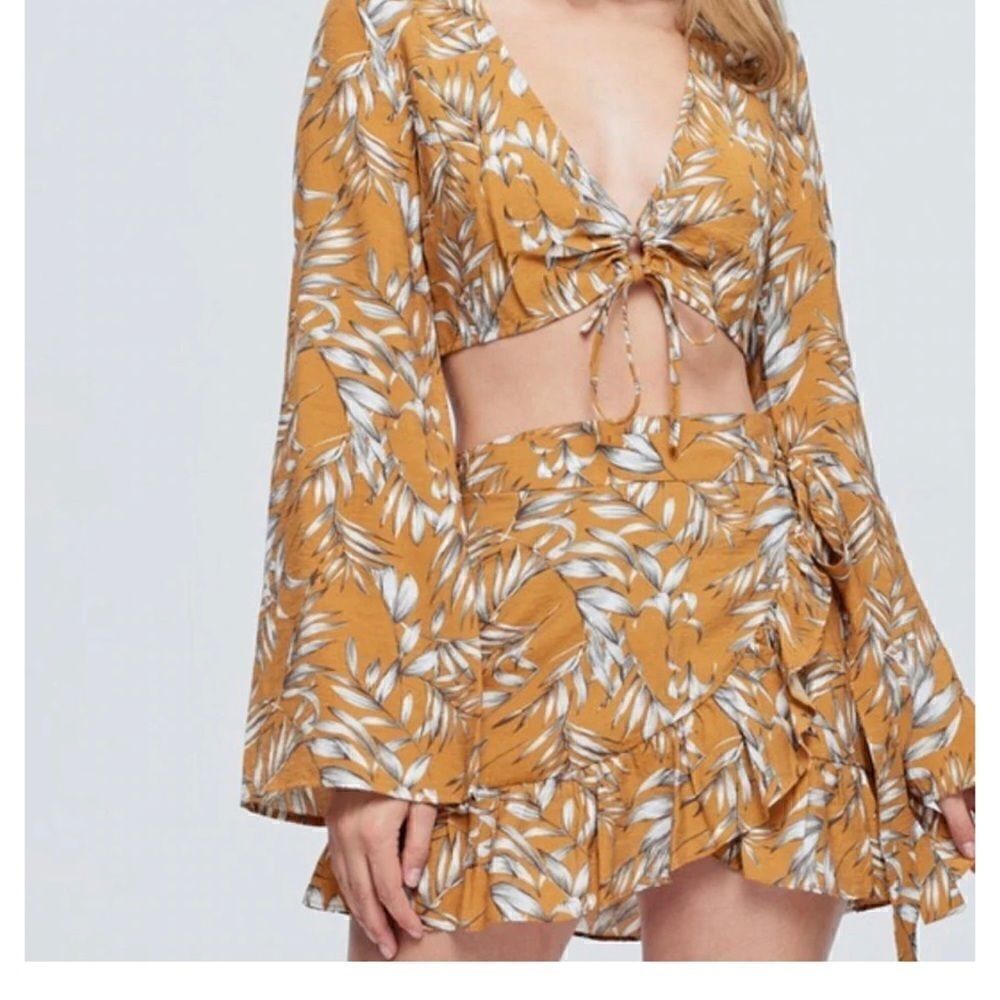 KEEPSAKE BETTER OFF ALONE SKIRT FROST PRINT - Picture 1 of 4